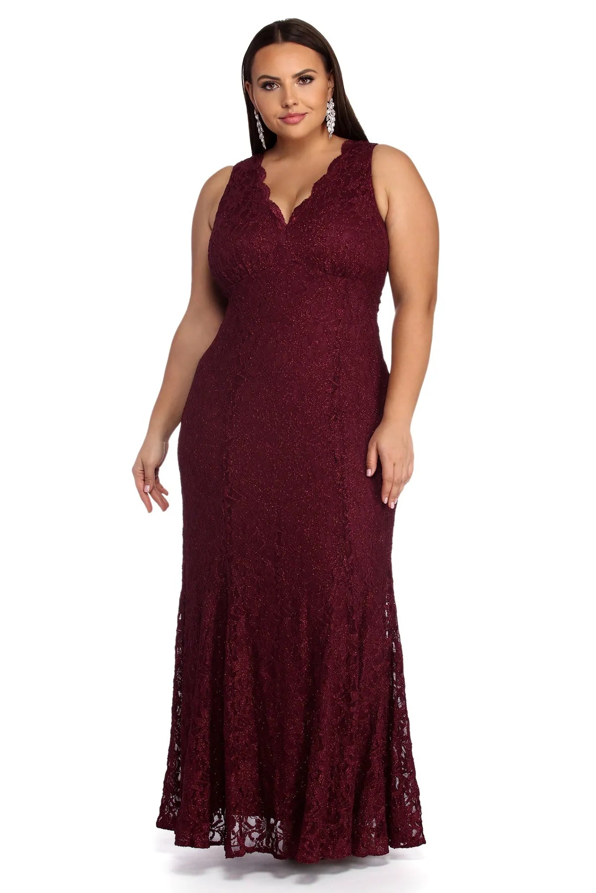 Plus Nicki Formal Glitter Dress Sequin unclassified dresses