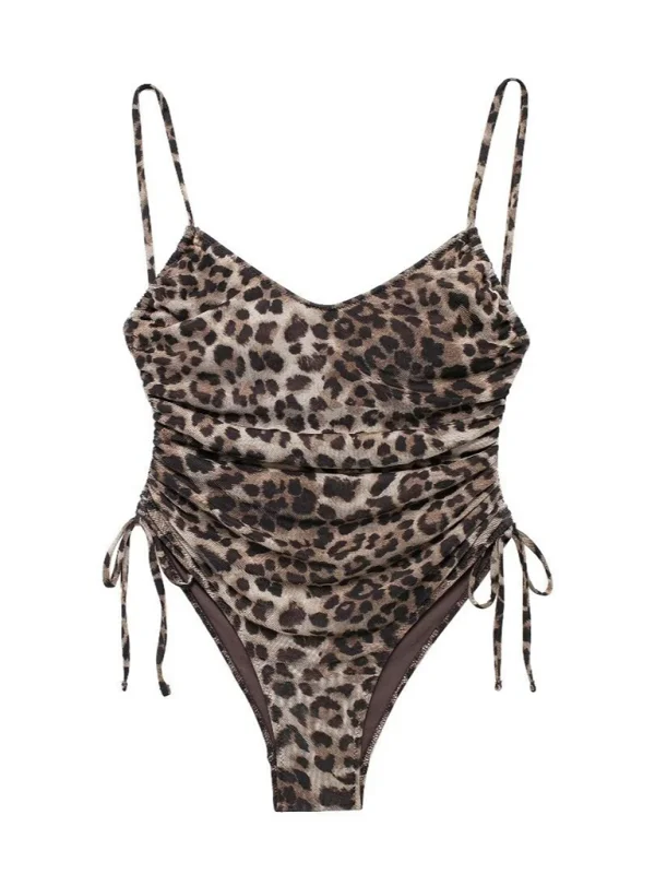 Blue Zone Planet | Animal Print Tulle Swimsuit Petite unclassified dresses