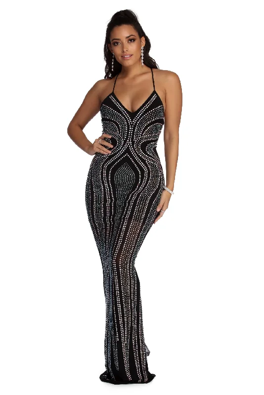 Deena Heat Wave Mesh Dress Corset unclassified dresses