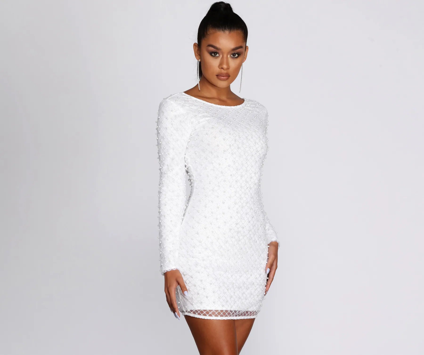 Nadine Glitz And Pearls Dress Luxury unclassified dresses