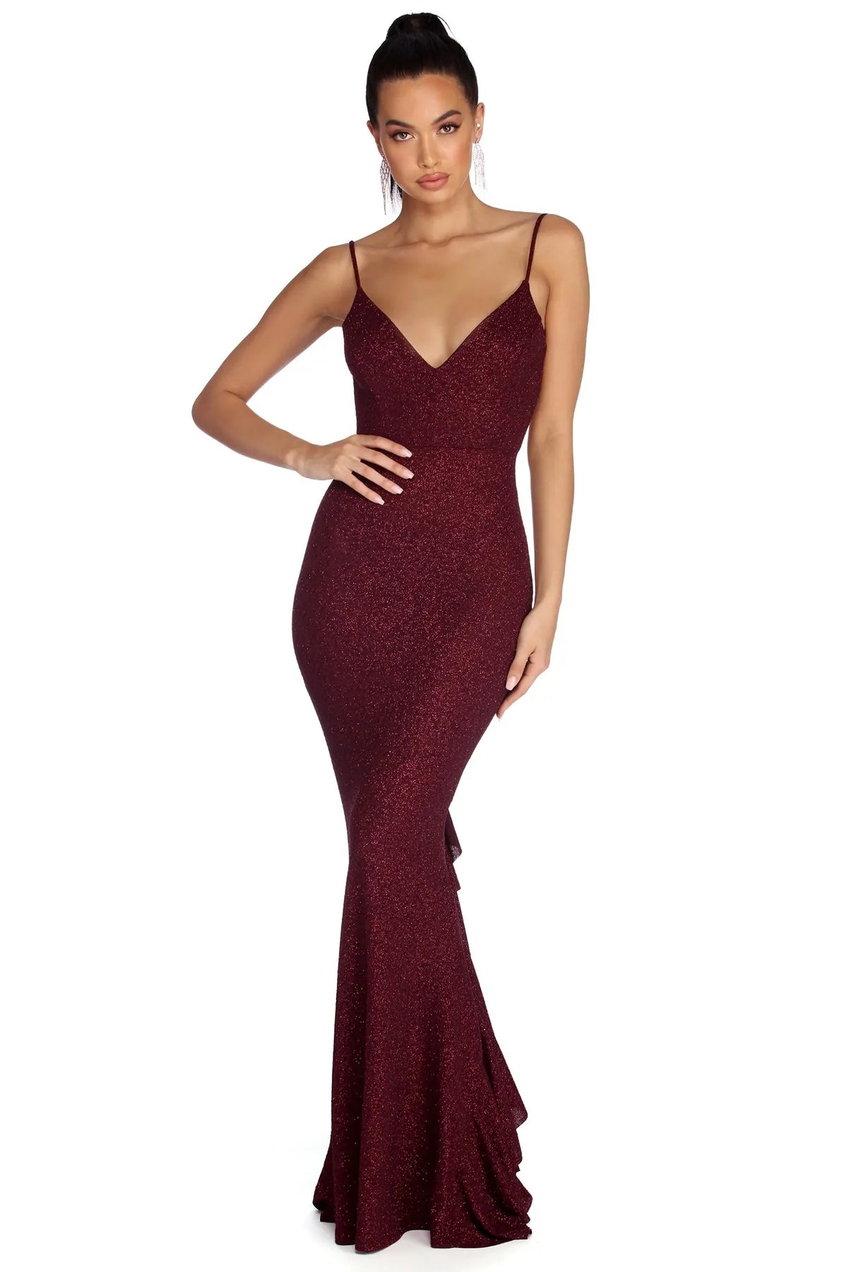 Clara Formal Glitter Knot Dress Lounge unclassified dresses