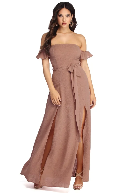 Flowy Vibes Maxi Dress Denim unclassified dresses
