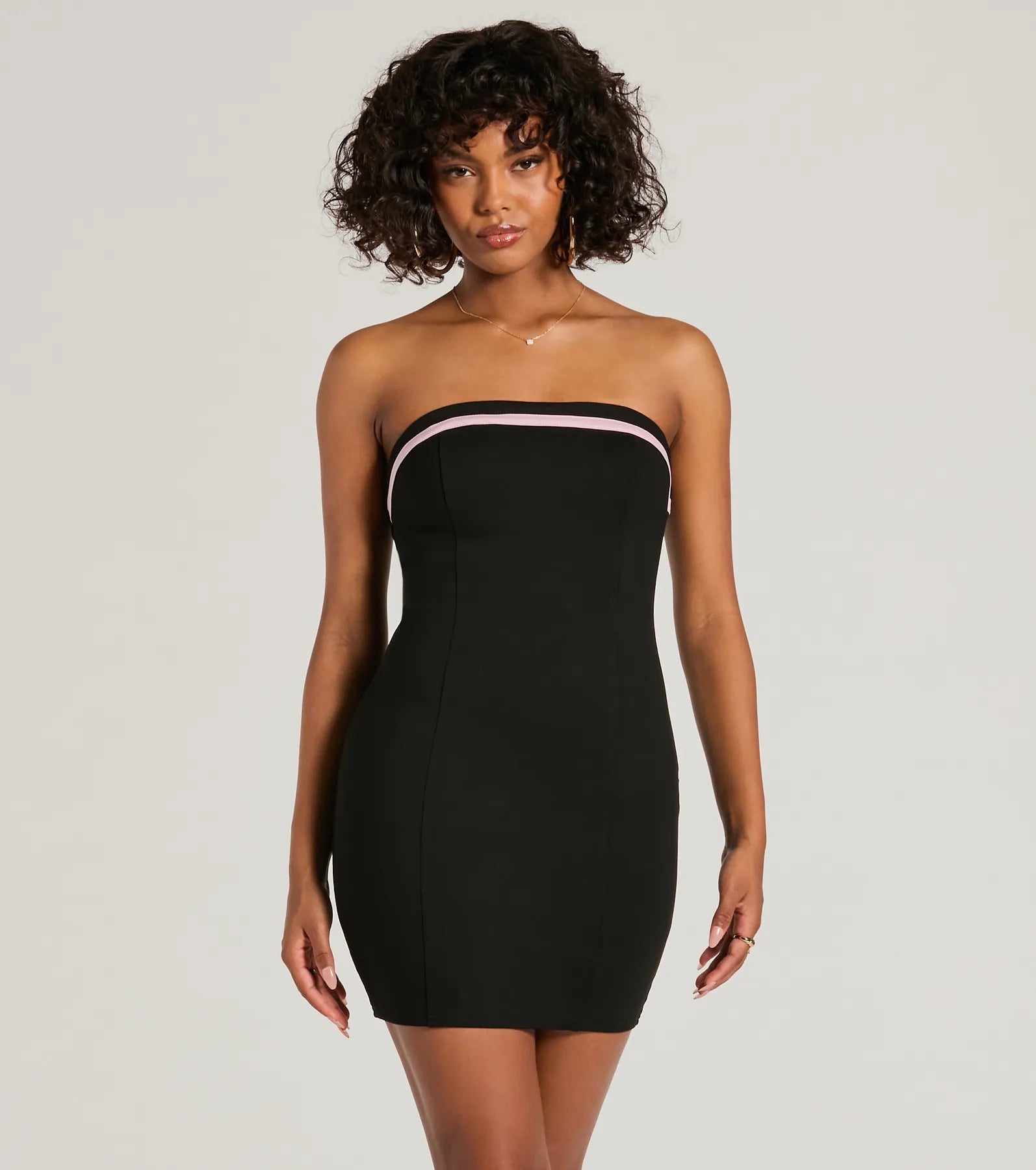 Irresistible Confidence Lace-Up Ponte Mini Dress Stylish unclassified dresses