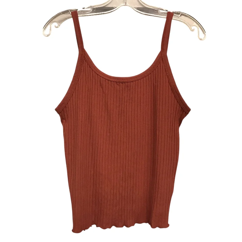 Top Sleeveless Basic By Old Navy In Orange, Size:L