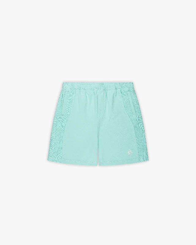 INSIDE OUT SHORTS TURQUOISE Stretch Linen Shorts