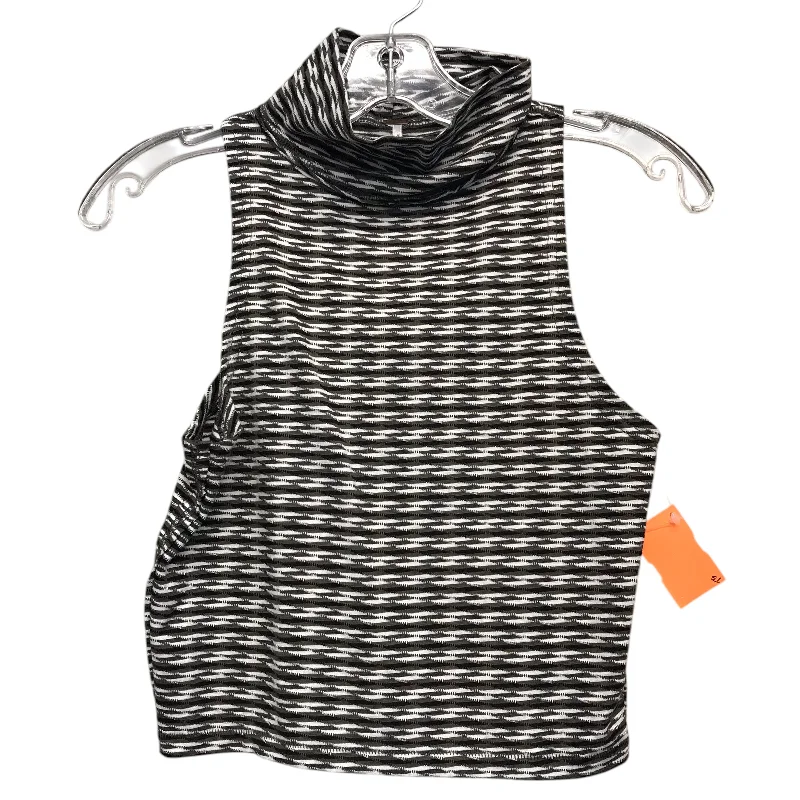 Top Sleeveless By Free People In Green & White, Size:Xs