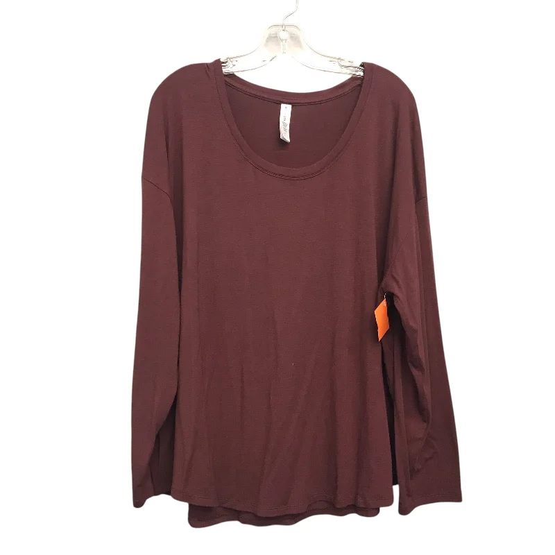 Top Ls Basic By Athleta In Red, Size:2X