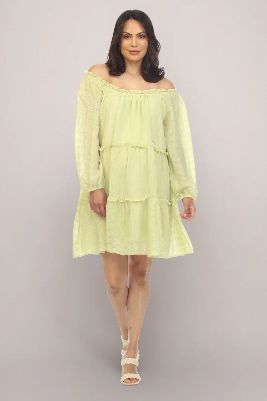Green Long Sleeve Spring Maternity Dress Lightweight maxi dresses for hot weather