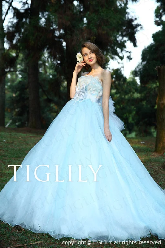color dress (c119) Ruffled Wedding Dress